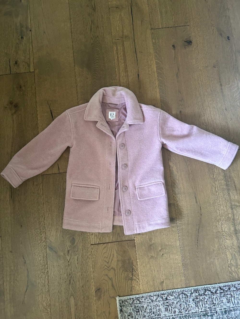 Gap Kids Bouclé Jacket | Antique Pink | Girls’ Size Small 6/7